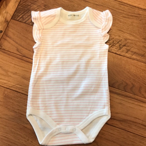 Rabbit Bear Organic Girl Onesies. 3 Pack. NWT - Picture 2 of 5